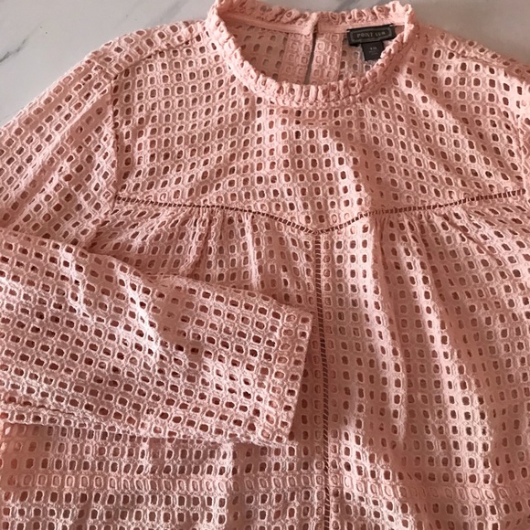 J.CREW POINT SUR EYELET PEPLUM TOP (10) - Picture 10 of 12